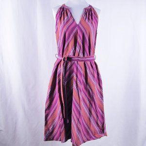 a new day 100% Cotton Sleeveless Striped Sun Dress